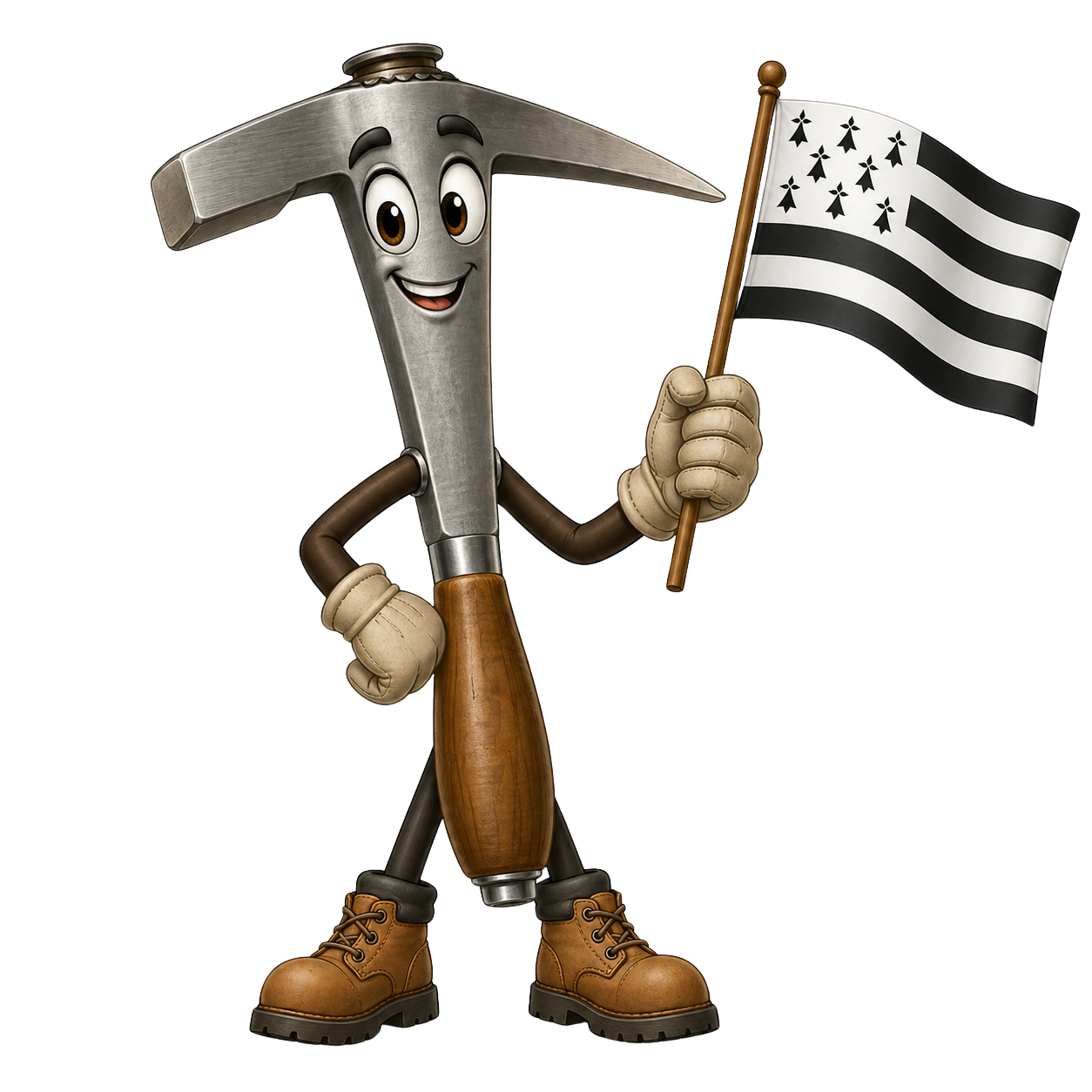 Marto, la mascotte couvreur ardoisier de Couvreur d'Ici